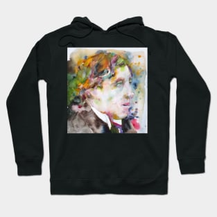 OSCAR WILDE watercolor portrait .20 Hoodie